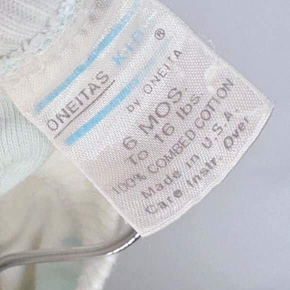 Vintage Pastel Fish Duck Ladybug Short Sleeve Onesie Bubble Romper Outfit 3m - Picture 3 of 8